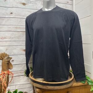 Hanes Men's 2XL Long Sleeve Black Nano-T Tshirt NWOT Store Return #215